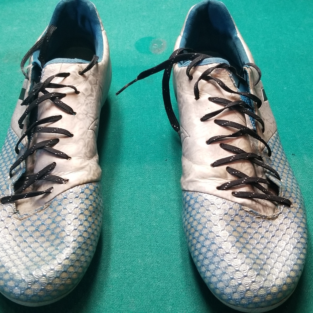 adidas Messi 16.1 Fg Silver/Black/Blue Soccer Shoe